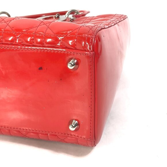 CHRISTIAN DIOR Red Shoulder Bag - Picture 10 of 14